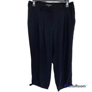 Eileen Fisher Silk Crepe Georgette Slouchy Pants, Size X Small